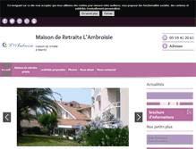 Tablet Screenshot of ambroisie-biarritz.com